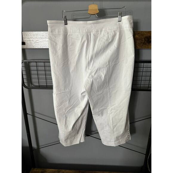 Zac & Rachel Woman White Cropped Length Pants | 20W - Picture 5 of 5